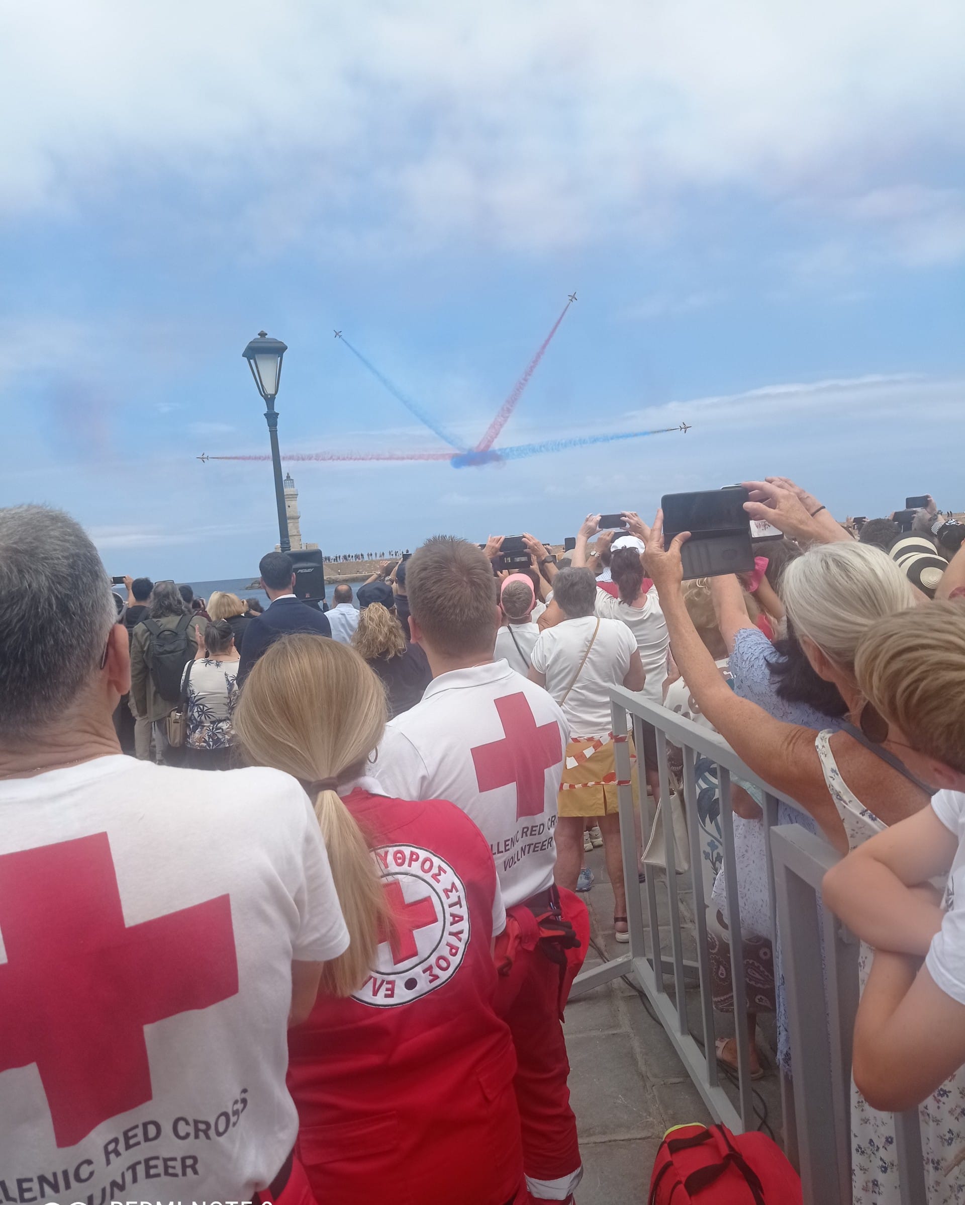 Υγειονομική κάλυψη στα Red Arrows από το Περιφερειακό Τμήμα Χανίων