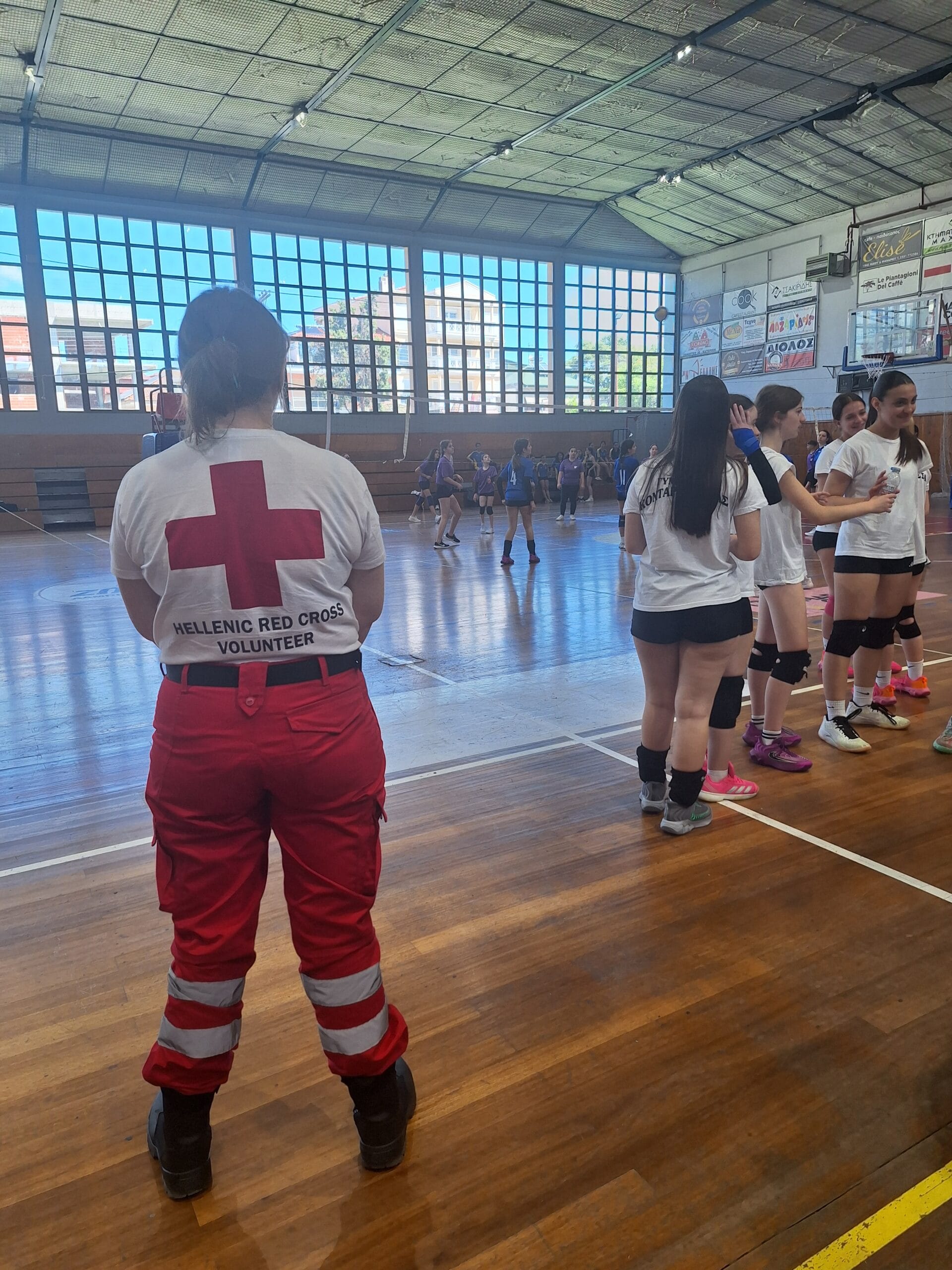 Υγειονομική κάλυψη σχολικών αγώνων από το Σώμα Εθελοντών Σαμαρειτών, Διασωστών και Ναυαγοσωστών του Περιφερειακού Τμήματος Κατερίνης