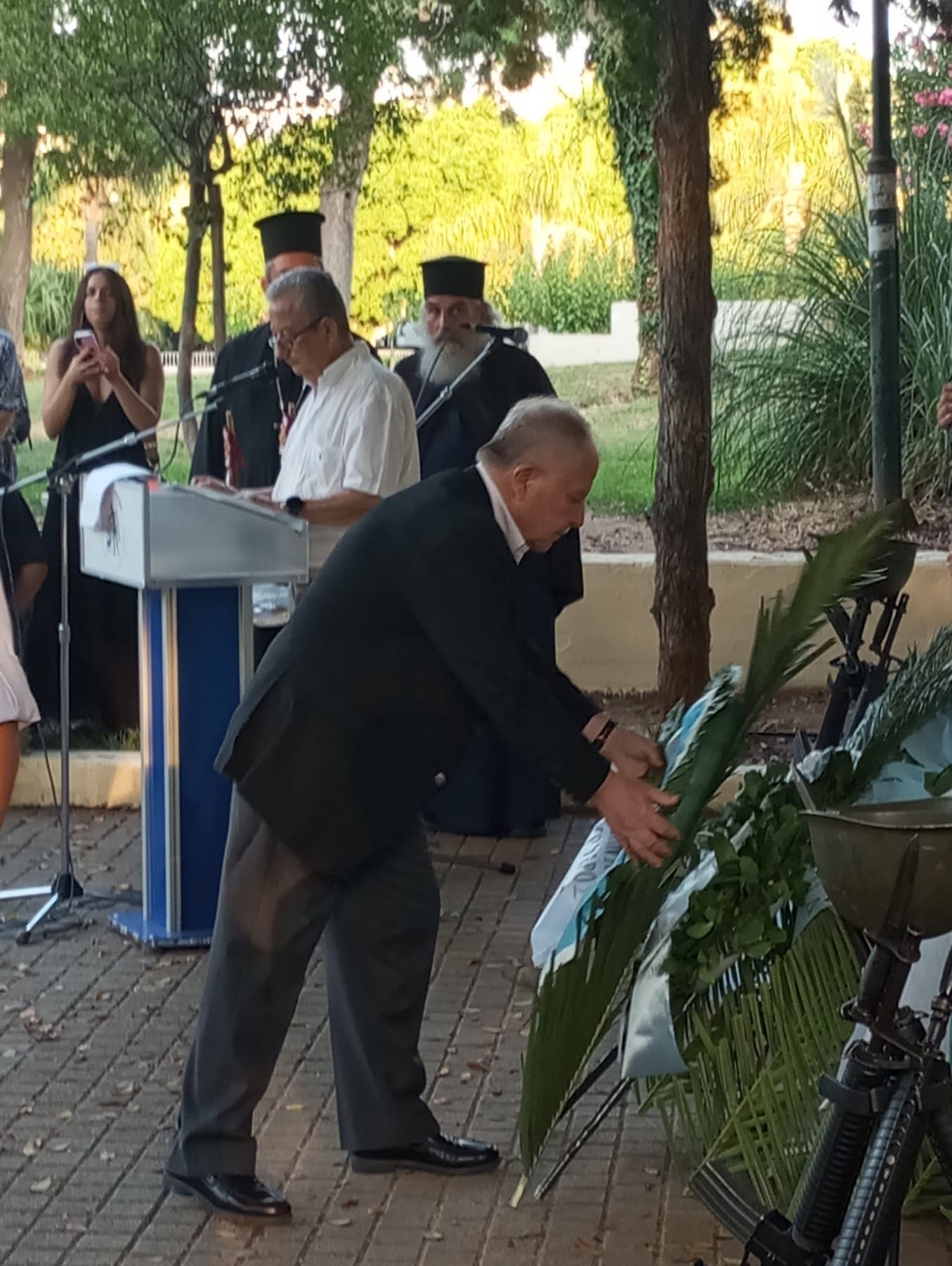 Κατάθεση στεφάνου στην 52η Επέτειο της Εισβολής των Τούρκων στην Κύπρο από το Περιφερειακό Τμήμα Χανίων