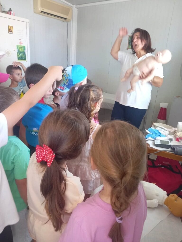 Μαθήματα Πρώτων Βοηθειών σε παιδιά Προσχολικής Αγωγής στον Παράκτιο Σταθμό Πρώτων Βοηθειών του Ελληνικού Ερυθρού Σταυρού στην Ι. Π. Μεσολογγίου