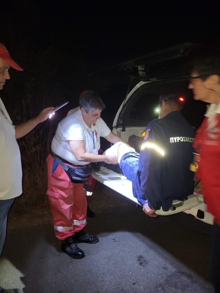Άμεση συνδρομή και παροχή Πρώτων Βοηθειών από το Περιφερειακό Τμήμα Χαλκίδας στην πυρκαγιά στους Τσουκαλάδες Βοιωτίας