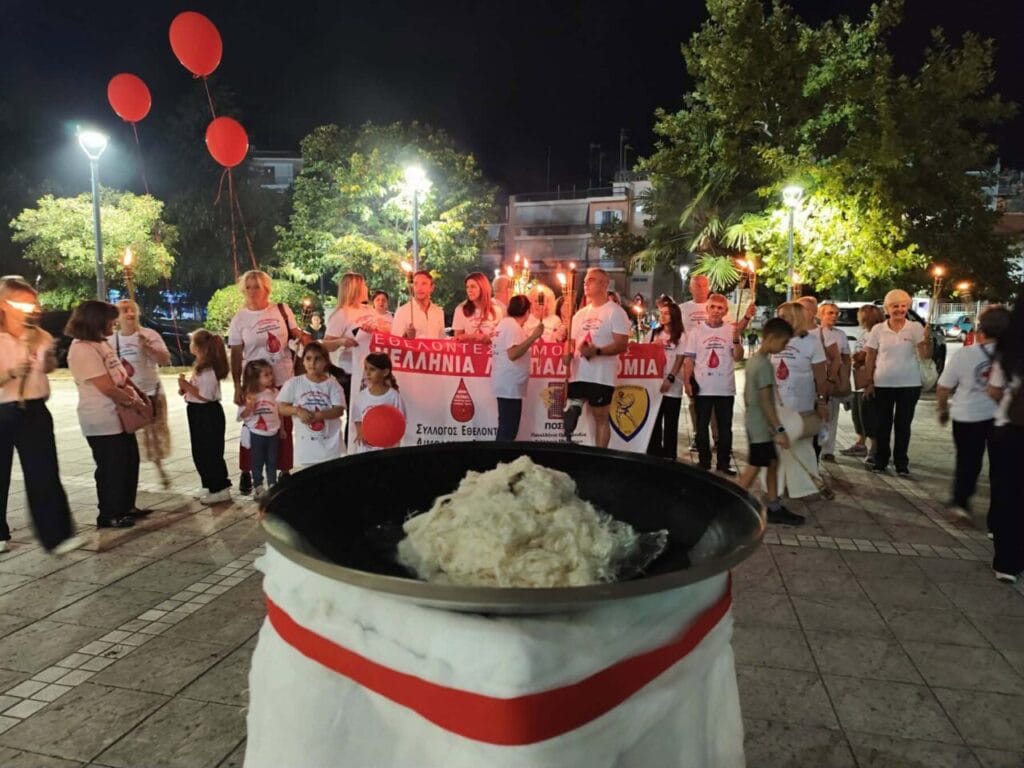 Συμμετοχή στην εκδήλωση για το άναμμα της «Φλόγας της Αγάπης» του Περιφερειακού Τμήματος Αγρινίου