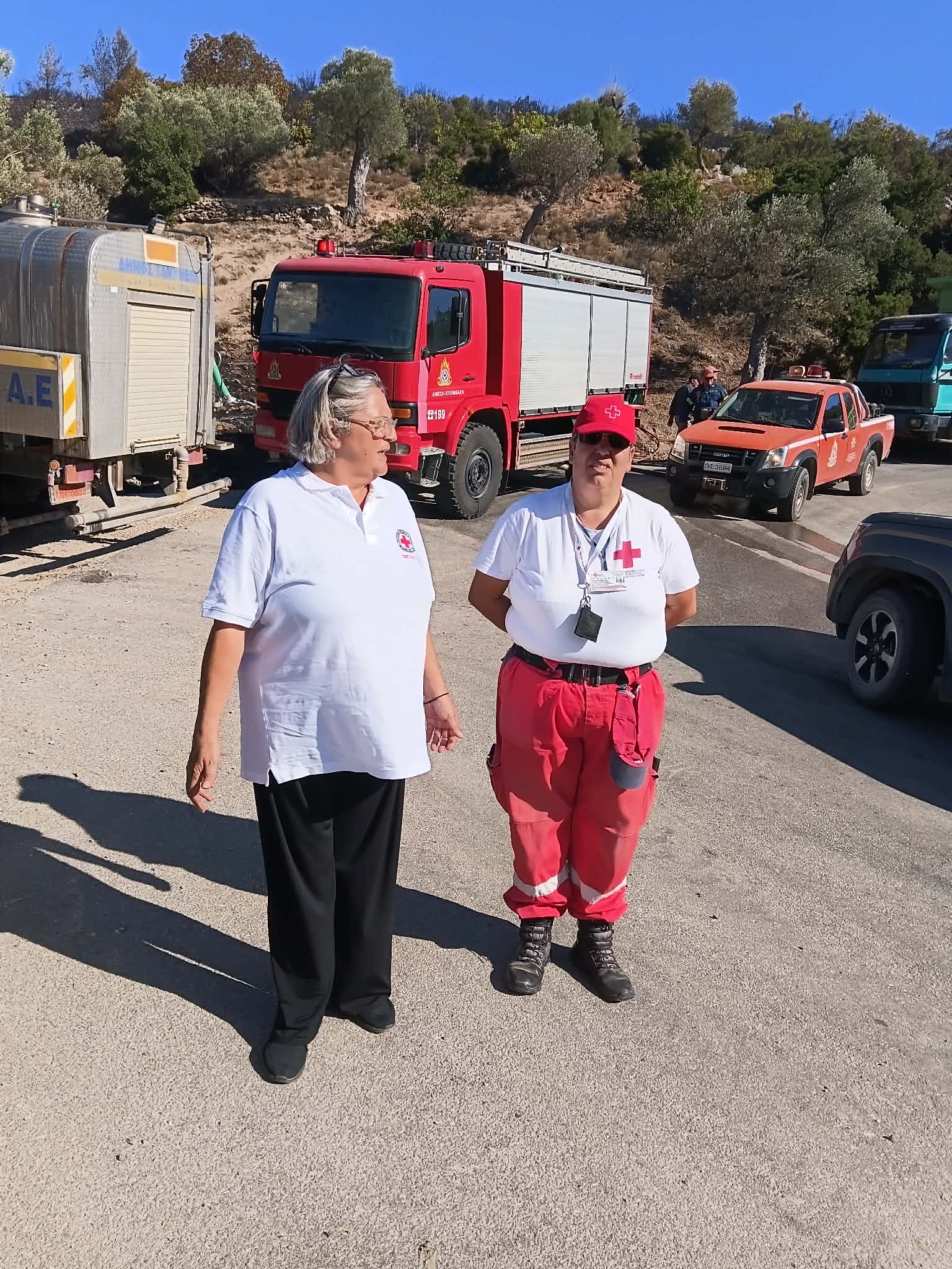 Άμεση κινητοποίηση του Περιφερειακού Τμήματος Χαλκίδας για την πυρκαγιά στο Παρθένι Ευβοίας