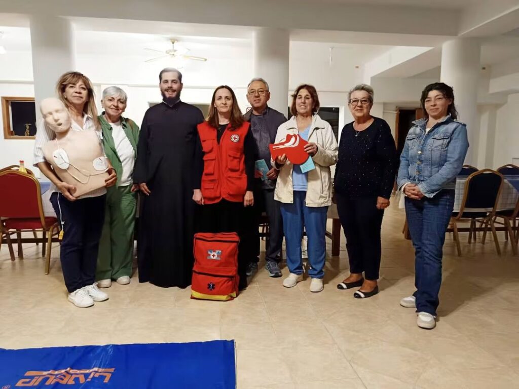 Σεμινάριο Πρώτων Βοηθειών του Περιφερειακού Τμήματος Βόλου στον Ι. Ν. Κοιμήσεως της Θεοτόκου Νέων Παγασών