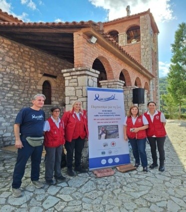Υγειονομική κάλυψη της δράσης 4η Διάσχιση στο Μονοπάτι θεραπείας, από το Περιφερειακό Τμήμα Καλαμάτας