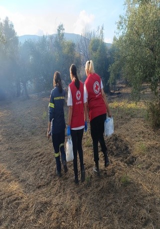 Κλιμάκιο του Περιφερειακού Τμήματος Καλαμάτας σε πυρκαγιά στο Ψάρι Μεσσηνίας